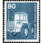 Timbre oblit�r� deutsche bundespost, traktor, 80