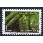 Timbre oblitr used stamp carnet des lgumes pour une lettre verte poivron lamuyo france 2012 y&t 747 ...