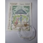 Timbre  peynet:le kiosque des amoureux 2000.