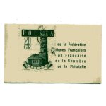 Timbre de pologne dans pochette publicitaire des annes 60  caf san rivo
