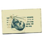 Timbre de pologne dans pochette publicitaire des ann�es 60  caf� san rivo