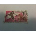 Timbre de poste a�rienne coupe du monde de football 1974 r�publique malagasy