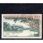 Timbre de poste a�rienne de c�te d'ivoire (fleuve comoe)