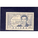 Timbre - poste de guine (centenaire de la mort de l'explorateur ren cailli)