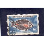 Timbre - poste du mali (poisson acanthurus monroviae)
