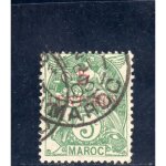 Timbre - poste du maroc (type � blanc �)