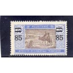 Timbre - poste de mauritanie (caravane dans le dsert)