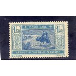 Timbre - poste de mauritanie (caravane dans le d�sert)