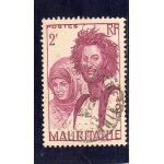 Timbre - poste de mauritanie (couple maure)
