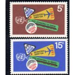 Timbres - poste des nations unies, bureau de new - york (ann�e internationale du tourisme, etiquettes ...