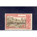 Timbre - poste du territoire de l'inini (guyane fran�aise) (pirogue sur le maroni)