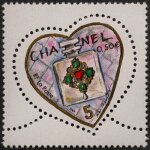 Timbre saint - valentin 2004 - chanel n 5 - neuf - yt 3632