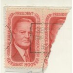 Timbre u s a, herbert hoover, humanitarian engineer, pr�sident, united statge postage 5 cents, 5 cents, ...