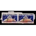 Timbre u s a, viking mission to mars, expending human knowledge, 15 cents oblit�r�