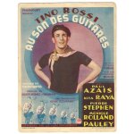 Tino rossi * au son des guitares * pierre ducis - film 1936 - 15x11 cm * affichette originale belge de ...