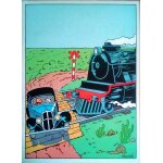 Tintin en amerique herg� poster