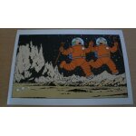 Tintin - on a marché sur la lune dupond et dupont - 10x15cm - carte postale Tintin - on a marché sur la lune dupond et dupont - 10x15cm - carte postale