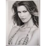 Tirage photo original mannequin claudia schiffer portrait