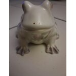 Tirelire grenouille en porcelaine 15  9 cm environ