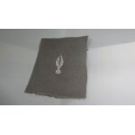 Tissu infanterie pour tailler patte de col , velour gris