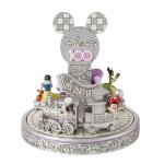 Train de collection disney avec figurines blanche - neige, roi lion et mickey - batterie rechargeable ...
