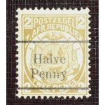 Transvaal n 93 neuf sans charni�re de 1887 - 1 / 2p sur 2p jaune - olive � armoiries � (surcharge noire) ...