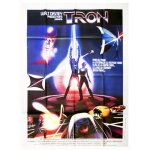 Tron - v�ritable affiche de cin�ma pli�e - format 120x160 cm - de steven lisberger avec jeff bridges, ...