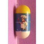 Turbulos bicolore blanc et jaune   cuisto   - 90's
