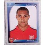Uefa champions league 2008 / 2009 - arsenal fc n64 gal clichy - foot, autocollant, sticker, image, vignette ...