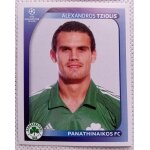 Uefa champions league 2008 / 2009 - panathinaikos fc n397 alexandros tziolis - foot, autocollant, sticker, ...