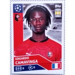 Uefa champions league 2020 / 2021 - rennes ren 9 eduardo camavinga - topps sticker (foot, autocollant, ...