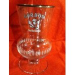 Verre a bire sur pied gordon finest beer selection 33 cl - forme tte de chardon - pourtour fves dpolies, ...