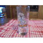 Verre coca - cola 25 cl fond epais - lapin sur planche de surf