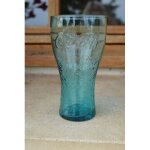 Verre coca cola bleu