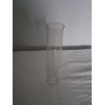 Verre de lampe a ptrole diamtre de base 4, 8cm hauteur 25cm