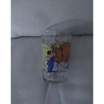 Verre a moutarde publicitaire  ; bob le chien intello. barone editions ; , vmc - ann�e 1996 - verre  ; ...