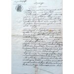 Vieil acte certificat notari� mariage juillet 1858 a chaspinac entre jacques douspis et henriette chabrier ...