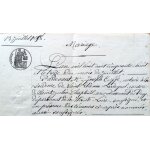 Vieil acte certificat notari� mariage juillet 1858 a chaspinac entre jacques douspis et henriette chabrier ...