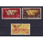 Vietnam 1952 poste aerienne : s�rie enti�re de 3 timbres oblit�r�s