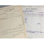 Vieux papiers : chateau. m. barbant - couverture - plomberie - chauffage central : 2 factures (paris ...