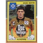 Vignette panini foot 92. bruno martini aj auxerre 1991 - 92 sur fragment d'album