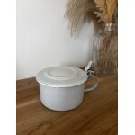 Vintage ancien crachoir m�dical en t�le emaill�e