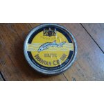 Vintage iranian 125g caviar house oscietre empty tin / ancienne boite metal tole 125g caviar house ... Vintage iranian 125g caviar house oscietre empty tin / ancienne boite metal tole 125g caviar house ...