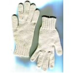 Vintage - paire de gants - en coton blanc - petite taille