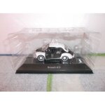 Voiture de police miniature � renault 4cv � - ville de paris - avec protection plastique d'origine