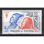 Wallis et futuna 1979 poste aerienne : anniversaire de l'appel du 18 juin 1940 - timbre 33 f. gris, bleu ...