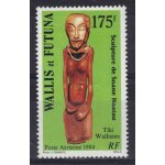 Wallis et futuna 1984 poste aerienne : art indig�ne : tiki wallisien : statuette de soane hoatau - timbre ...