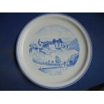 Wiltz vers 1857 - assiette en porcelaine dia 23 cm - villeroy et bosch a suspendre