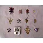 Ww2 france broche / pendentif francaise croix de lorraine avec   v   de la victoire au choix
