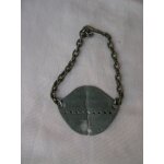 Ww2 / prewar france plaque d'identit� bracelet francaise   r. b.   avec cha�ne 24. 4. 1925